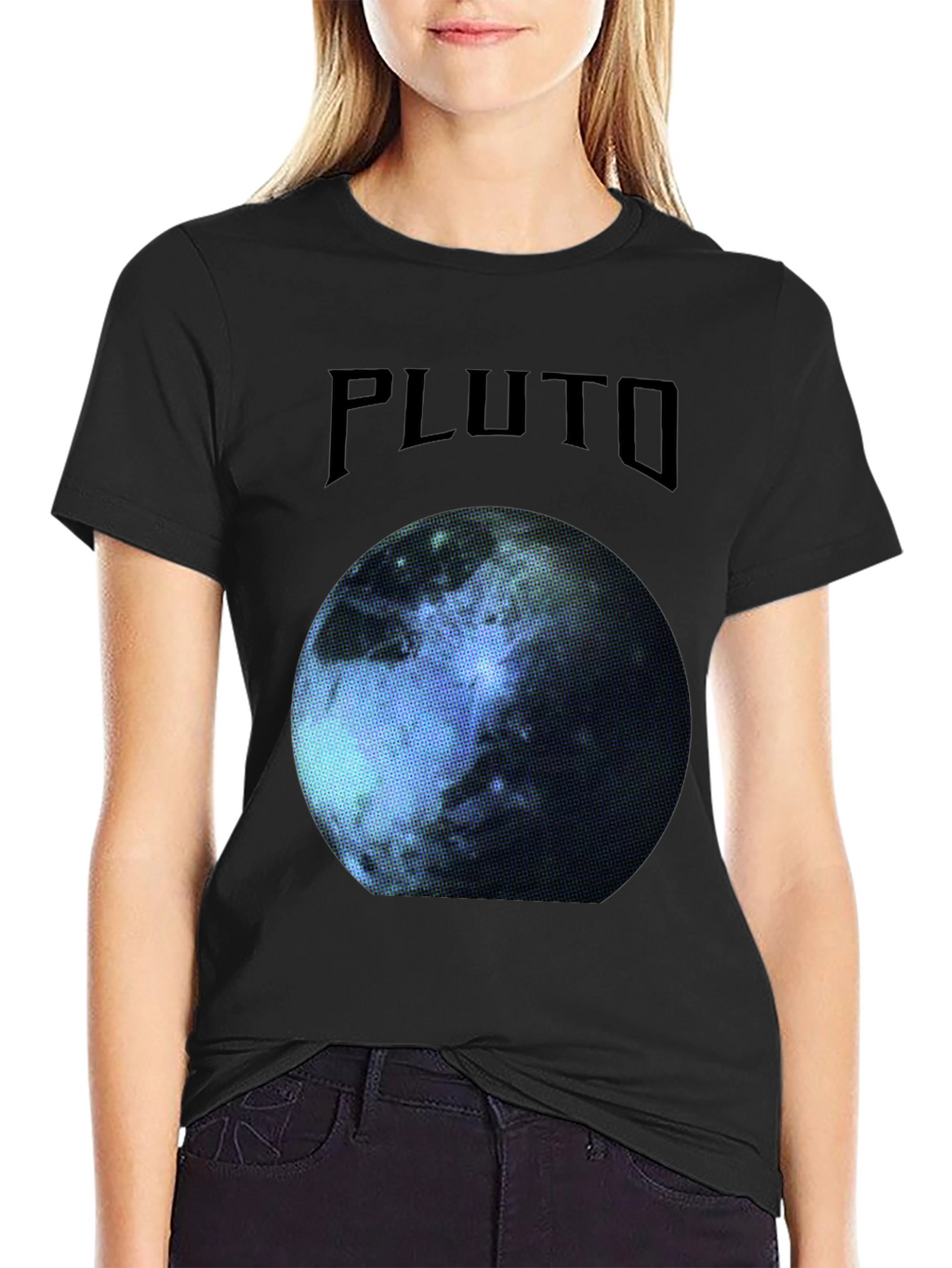 Pluto Planet Graphic T-Shirt - Cool Space Tee