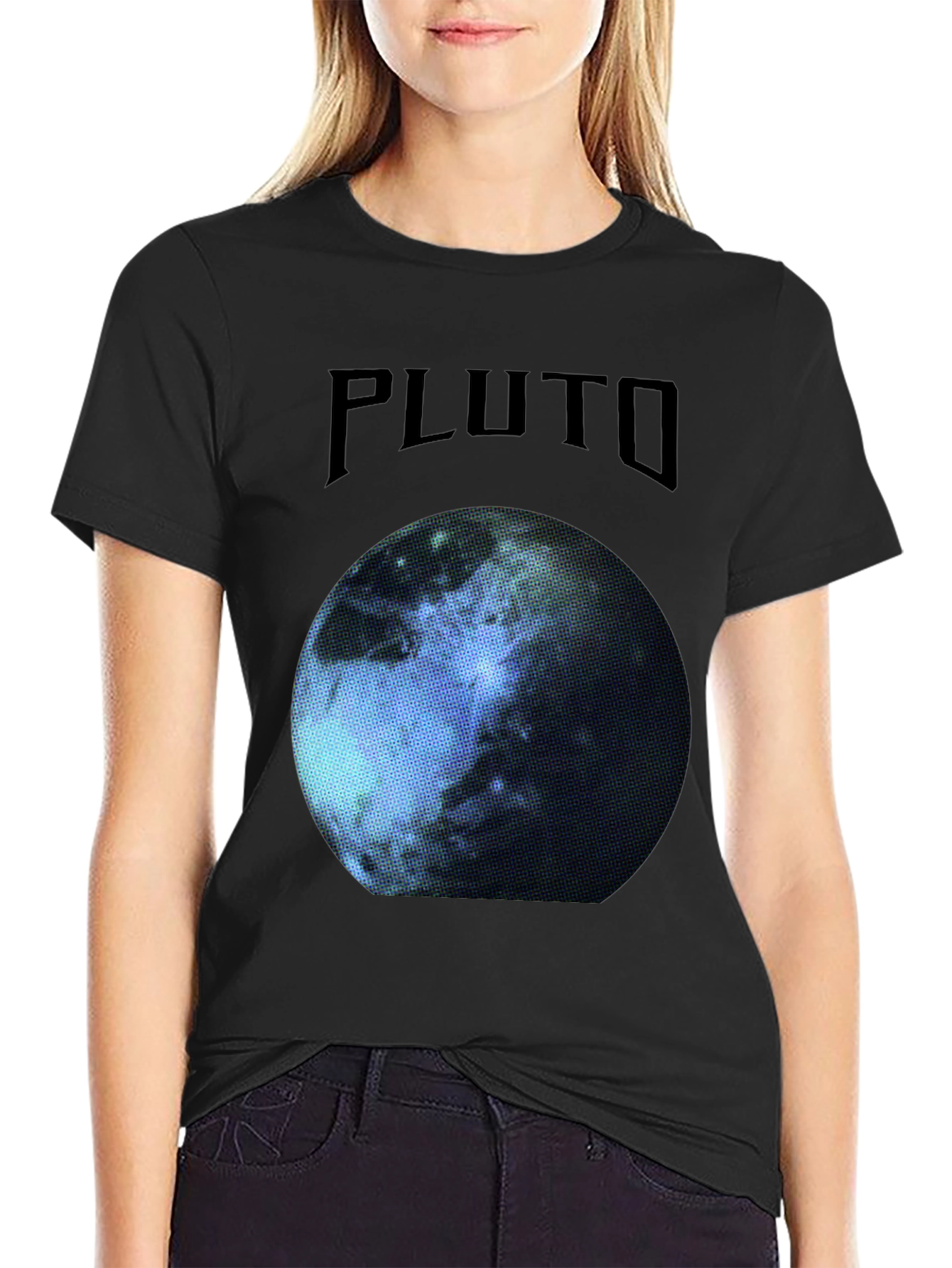 Pluto Planet Graphic T-Shirt - Cool Space Tee