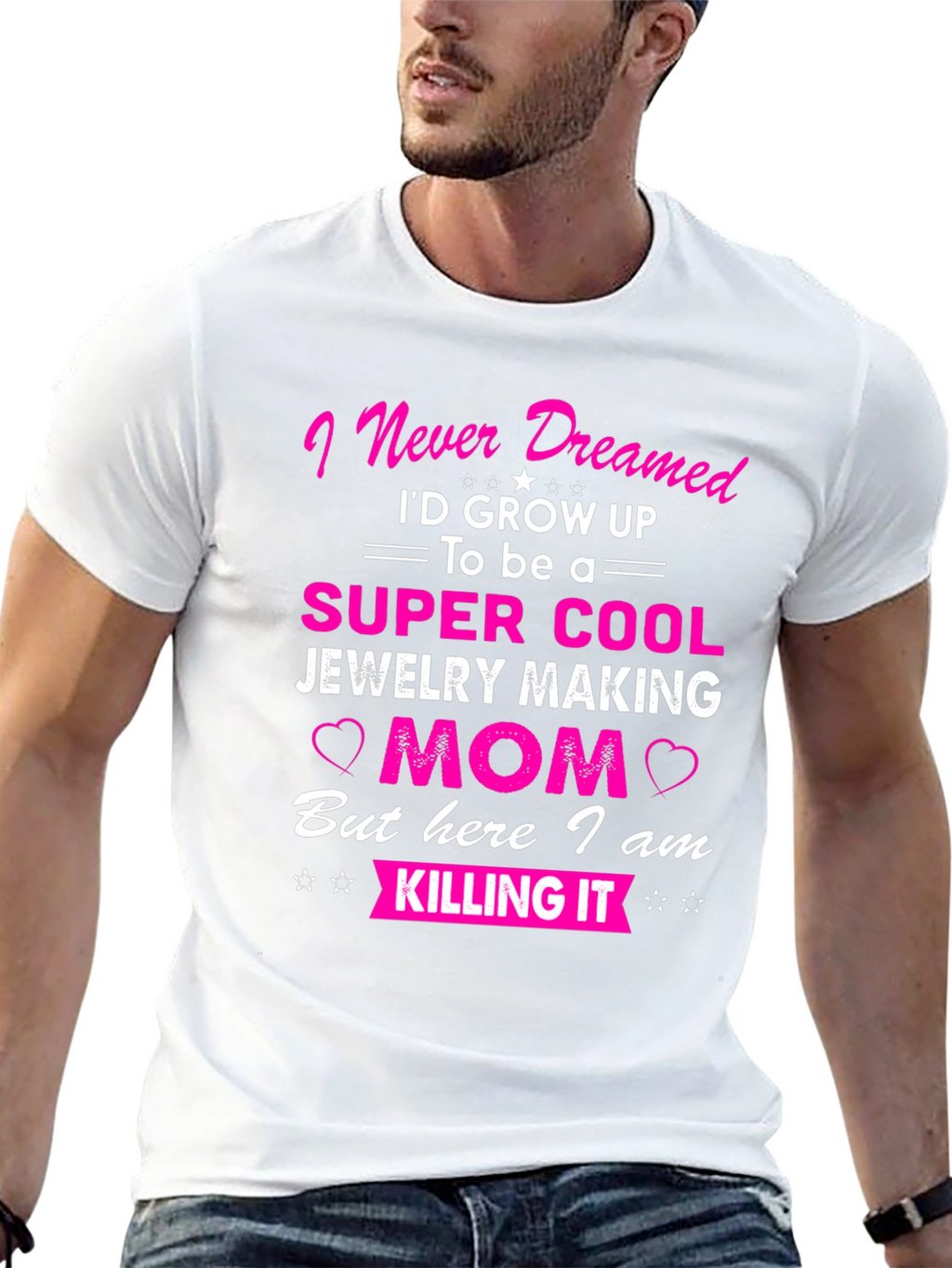 Jewelry Making Mom T-Shirt - Super Cool Mom Tee