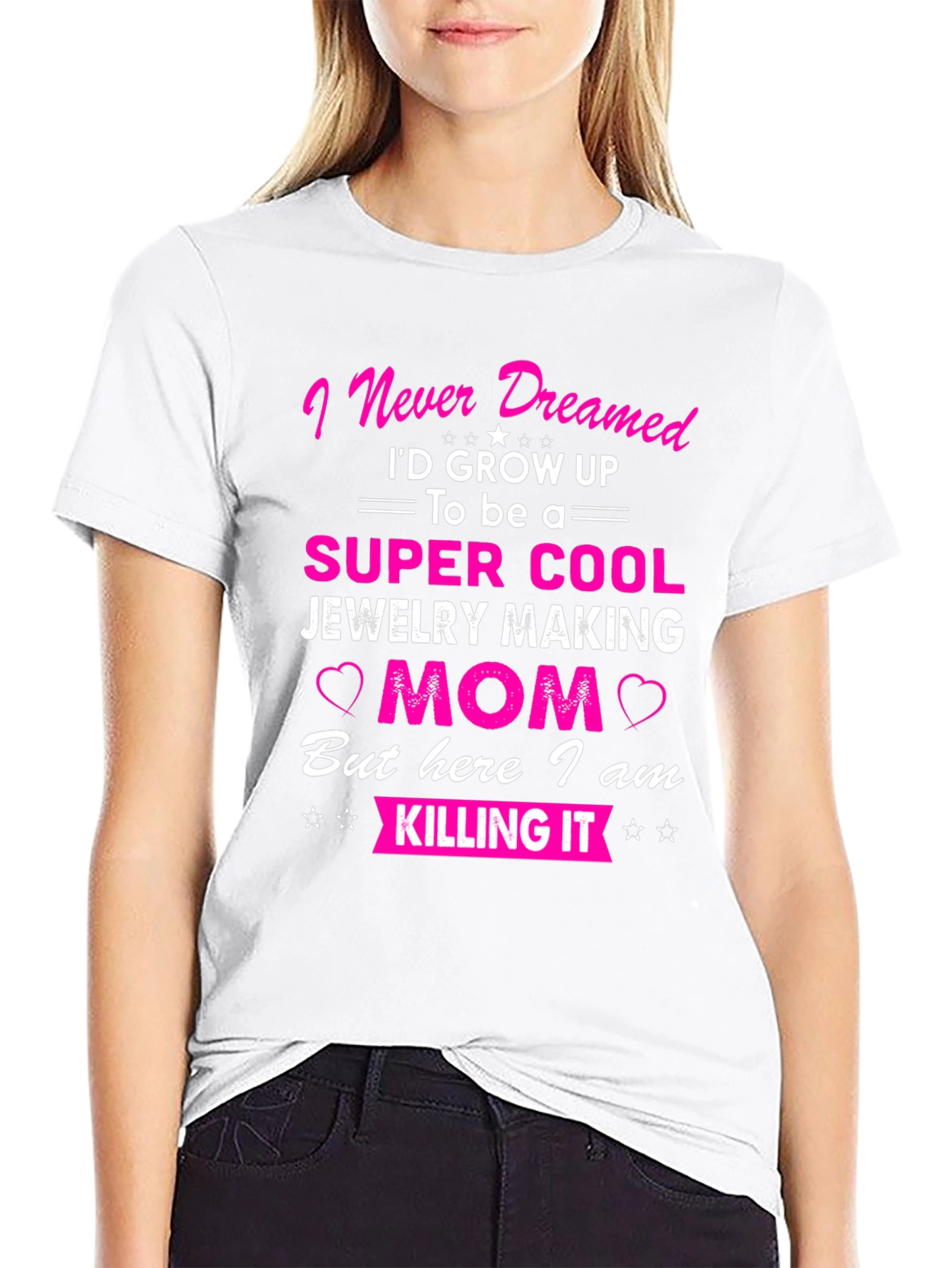Jewelry Making Mom T-Shirt - Super Cool Mom Tee