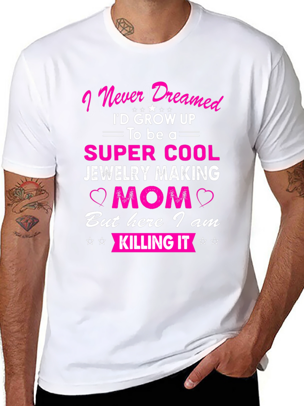 Jewelry Making Mom T-Shirt - Super Cool Mom Tee