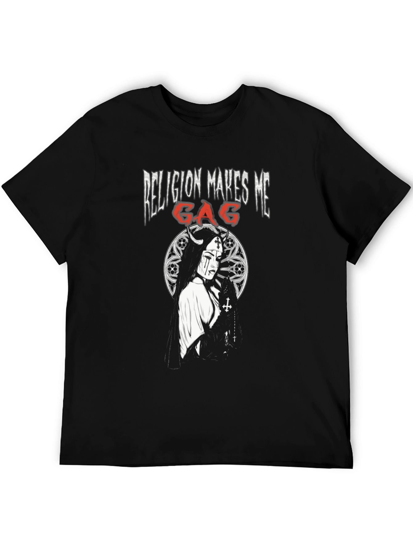 Religion Makes Me Gag Graphic T-Shirt