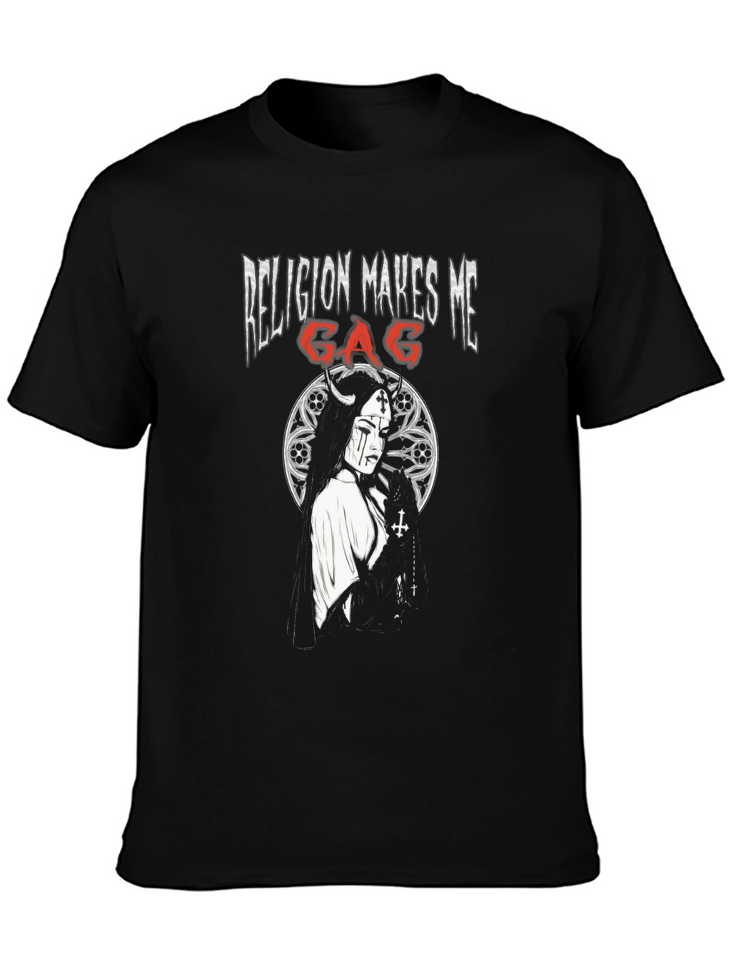 Religion Makes Me Gag Graphic T-Shirt