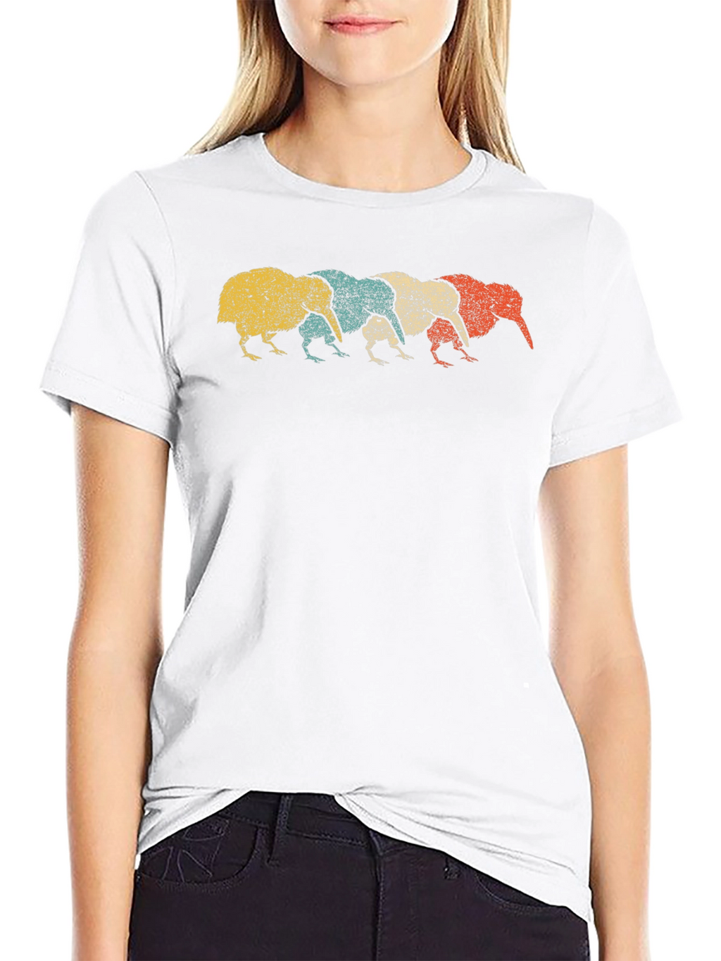 Retro Kiwi Bird Graphic Tee - Fun Novelty T-Shirt
