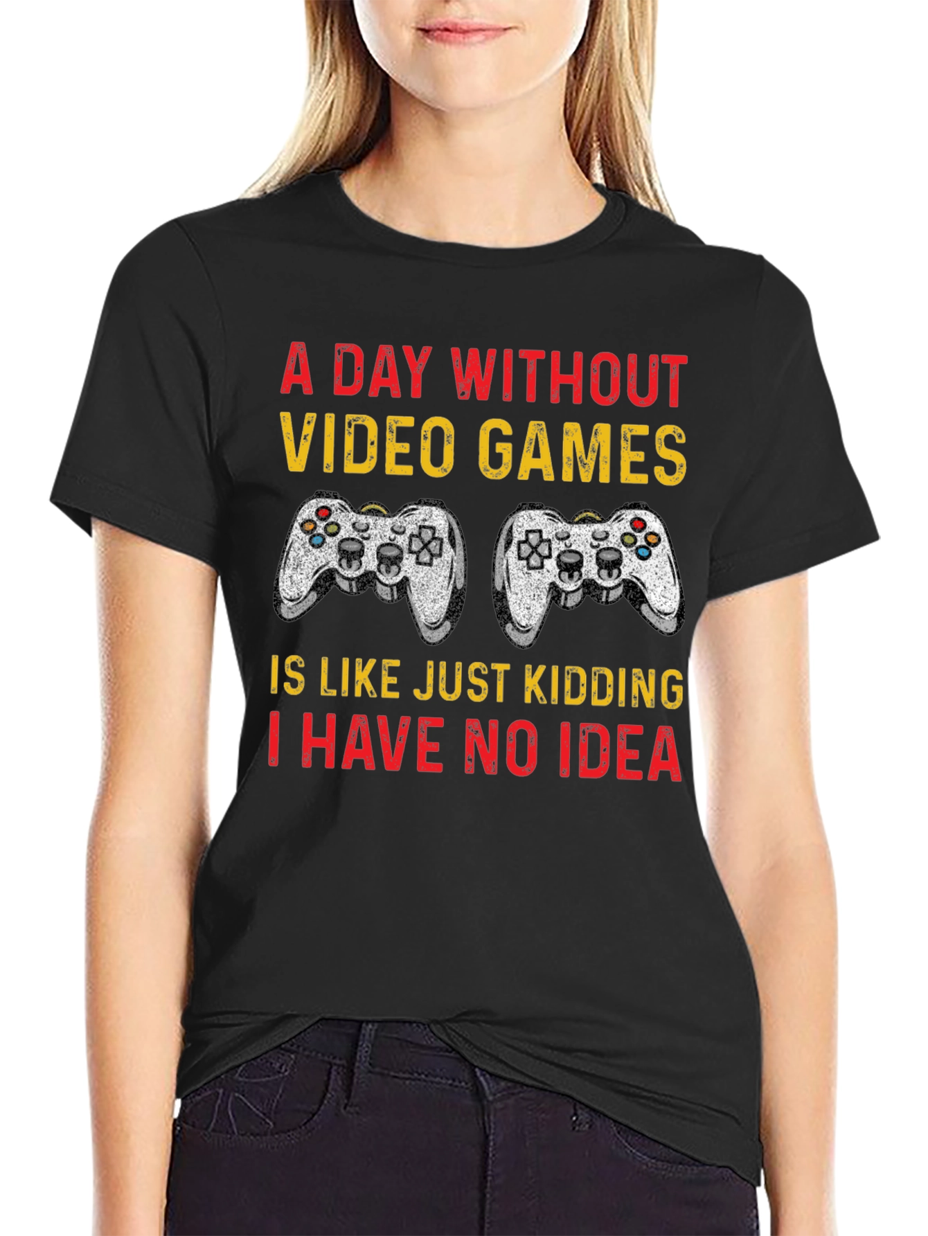 Funny Gamer T-Shirt - A Day Without Video Games