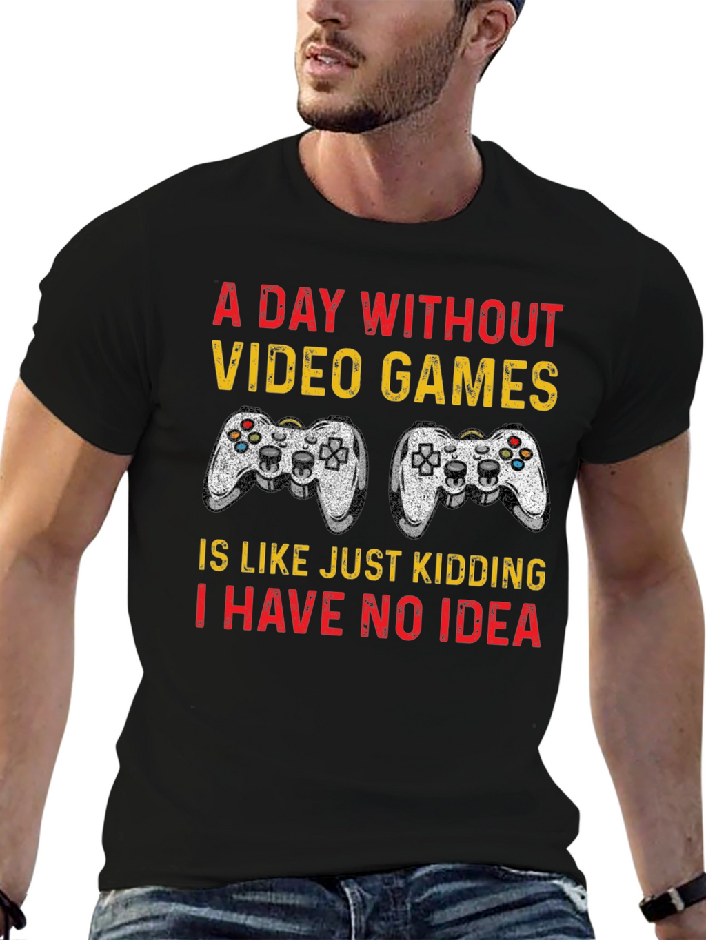 Funny Gamer T-Shirt - A Day Without Video Games