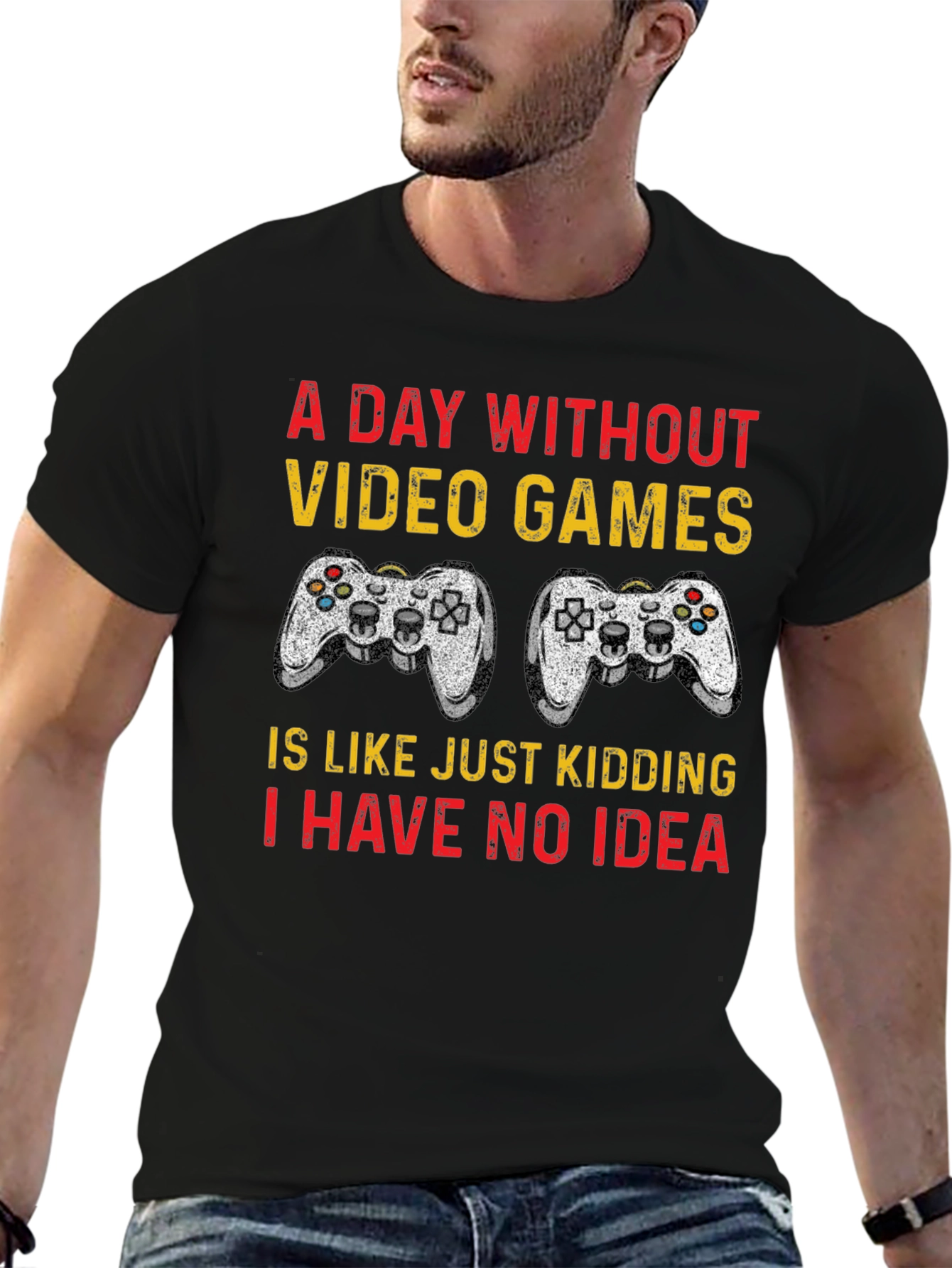 Funny Gamer T-Shirt - A Day Without Video Games