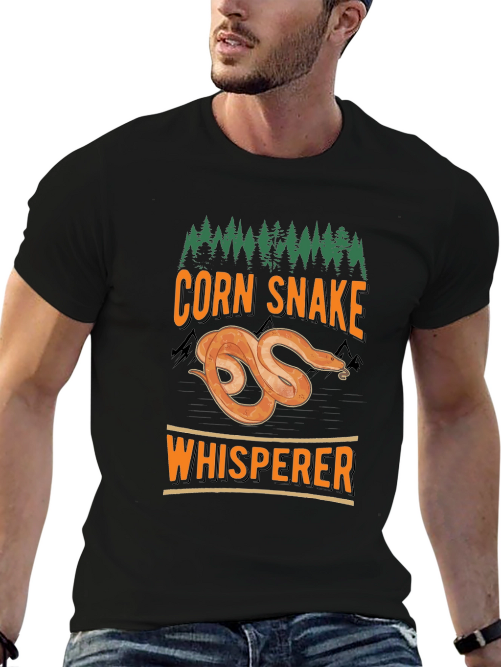 Corn Snake Whisperer Graphic T-Shirt