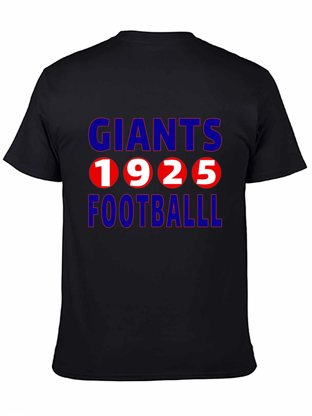 Giants 1925 Football Black T-Shirt
