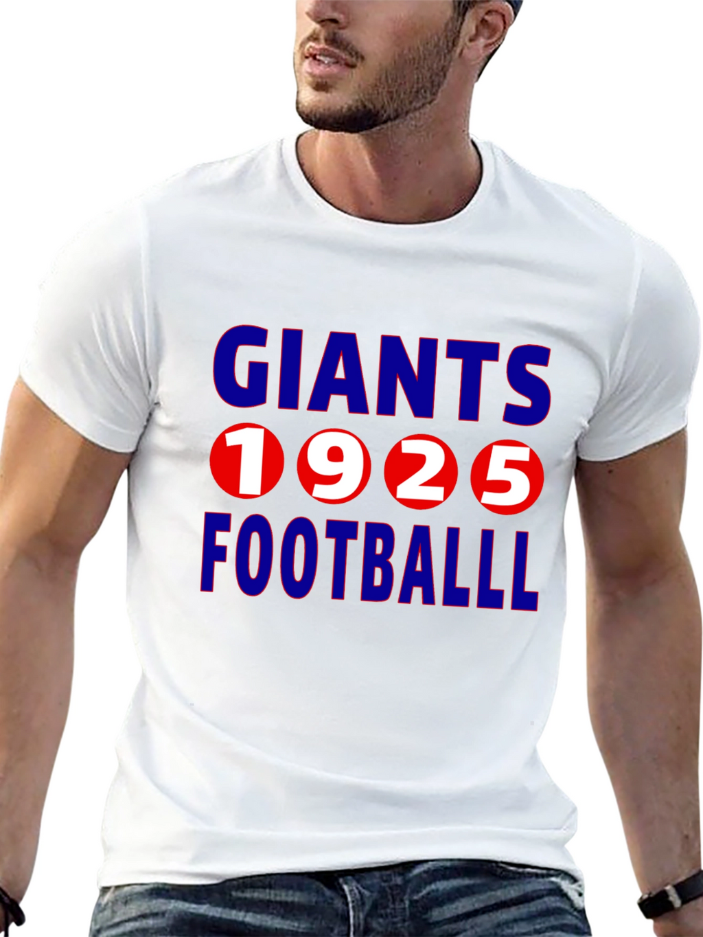 Giants 1925 Football Black T-Shirt