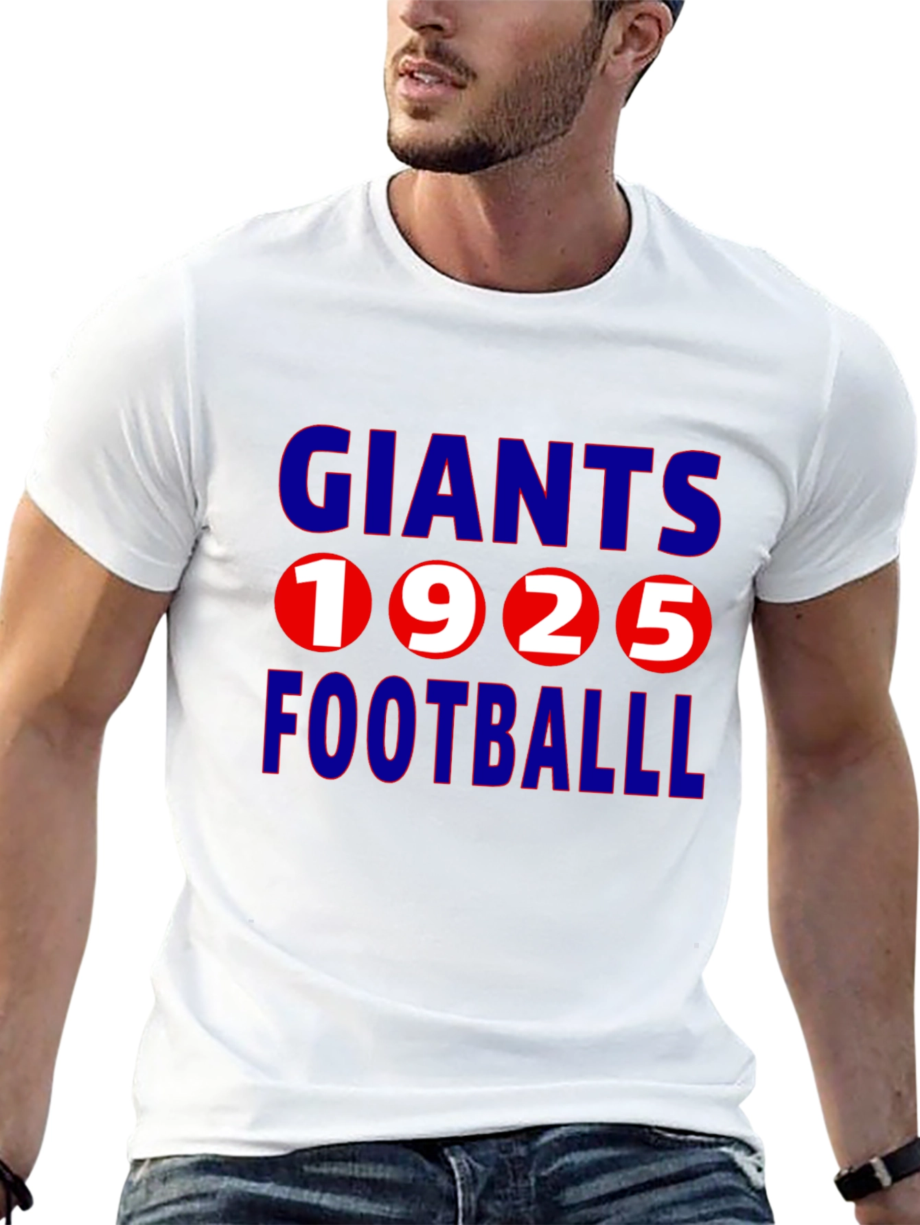 Giants 1925 Football Black T-Shirt