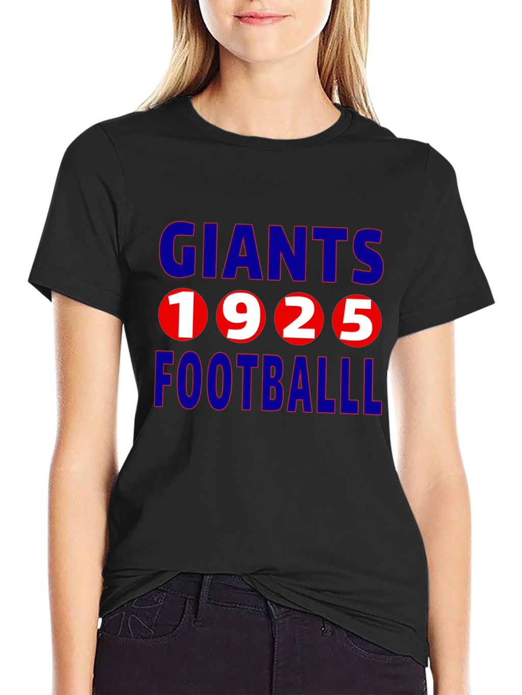 Giants 1925 Football Black T-Shirt