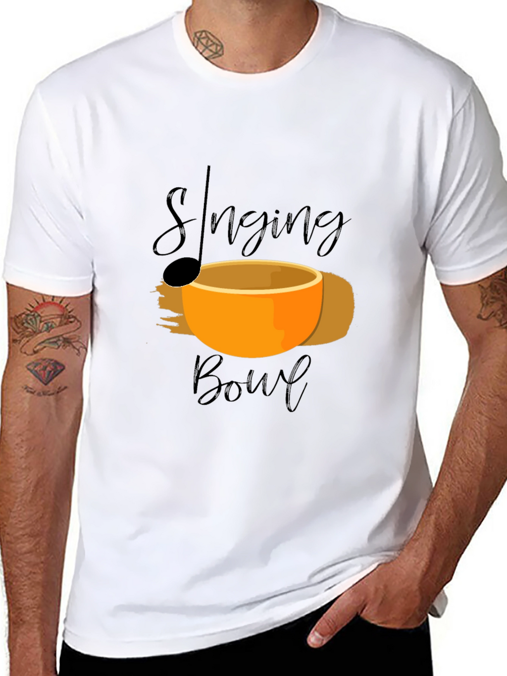Singing Bowl Graphic Tee -  Relaxation Meditation Shirt