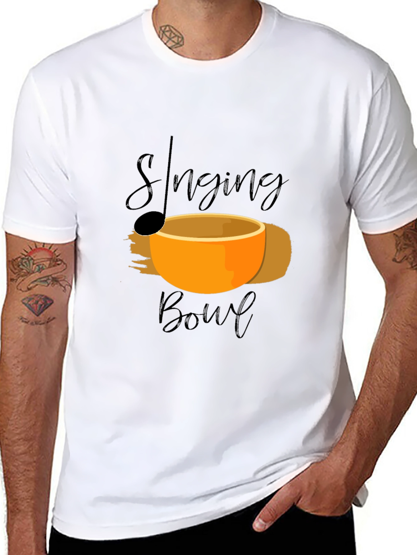 Singing Bowl Graphic Tee -  Relaxation Meditation Shirt