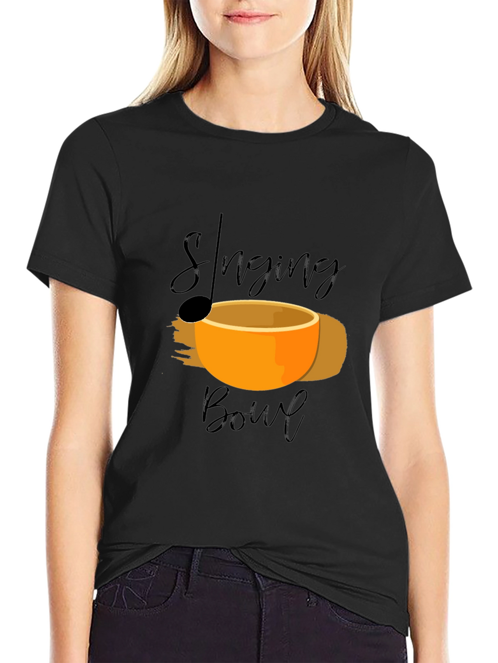 Singing Bowl Graphic Tee -  Relaxation Meditation Shirt
