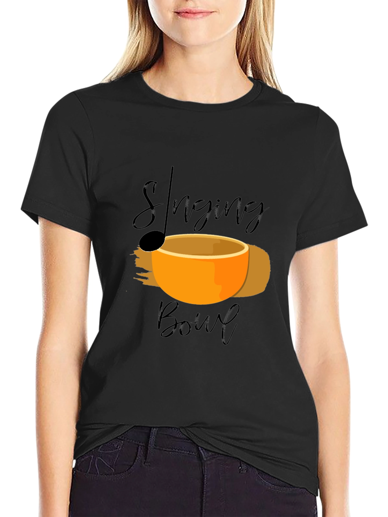 Singing Bowl Graphic Tee -  Relaxation Meditation Shirt