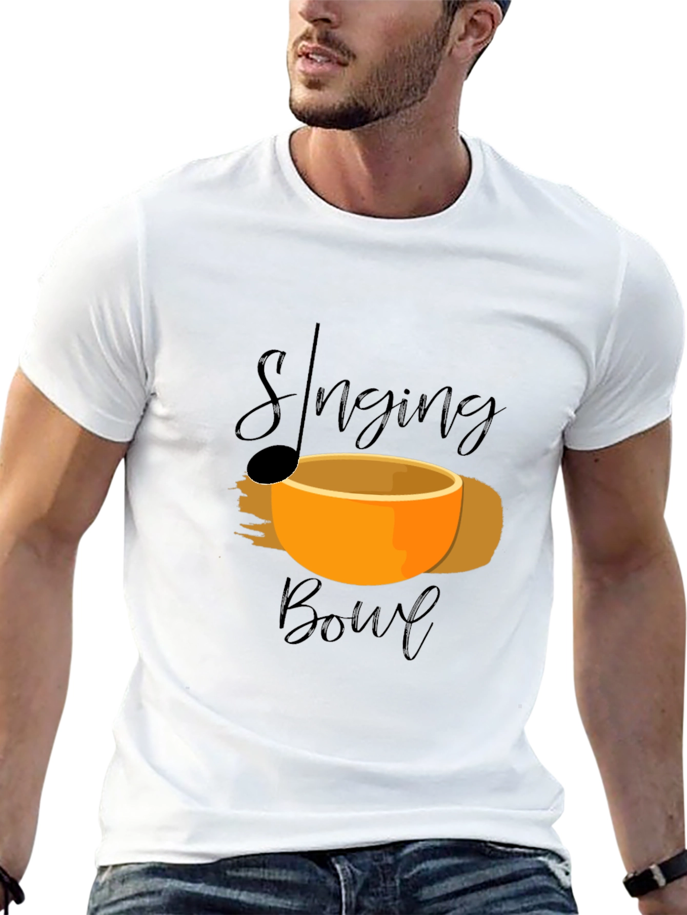 Singing Bowl Graphic Tee -  Relaxation Meditation Shirt