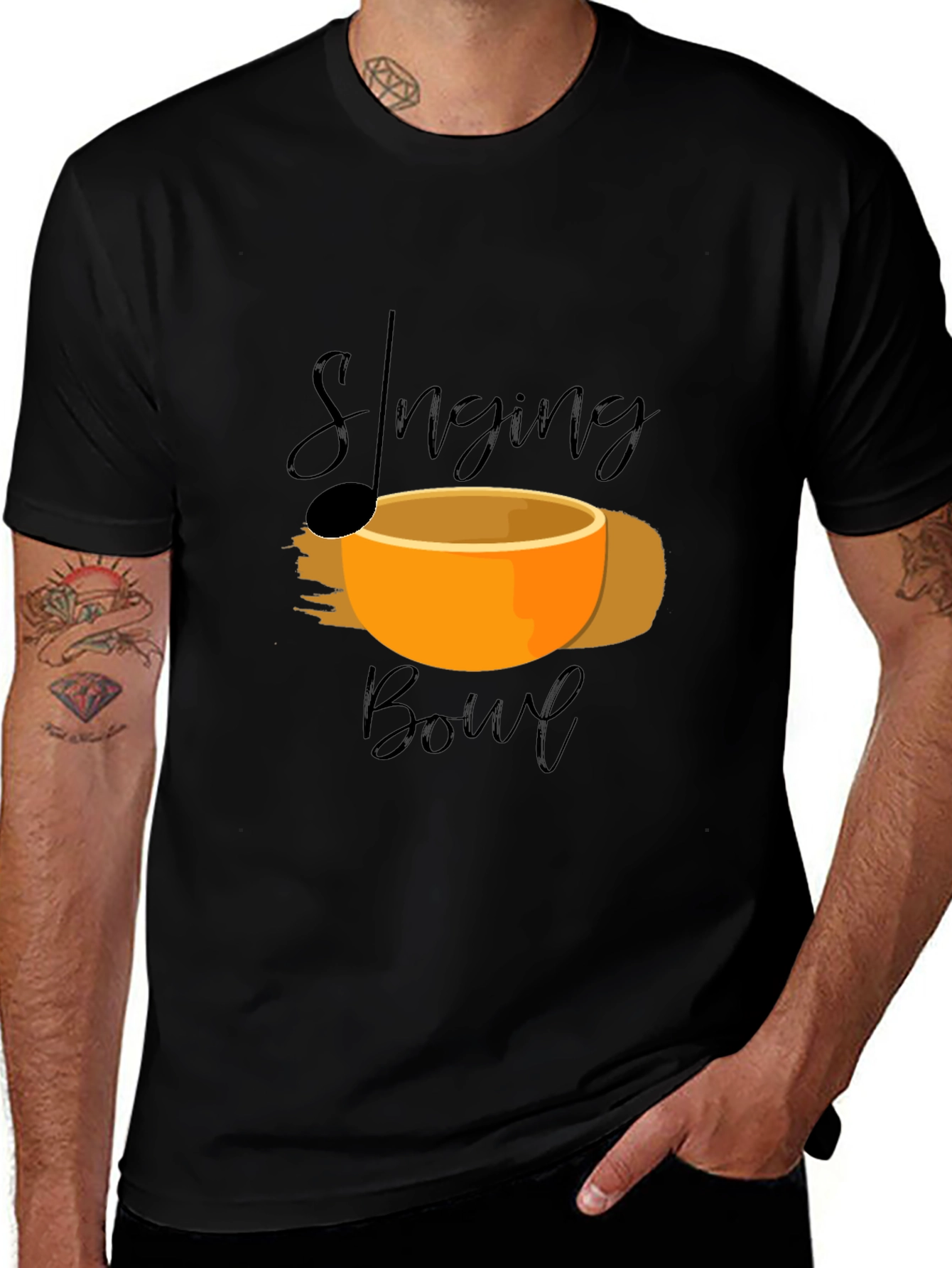 Singing Bowl Graphic Tee -  Relaxation Meditation Shirt