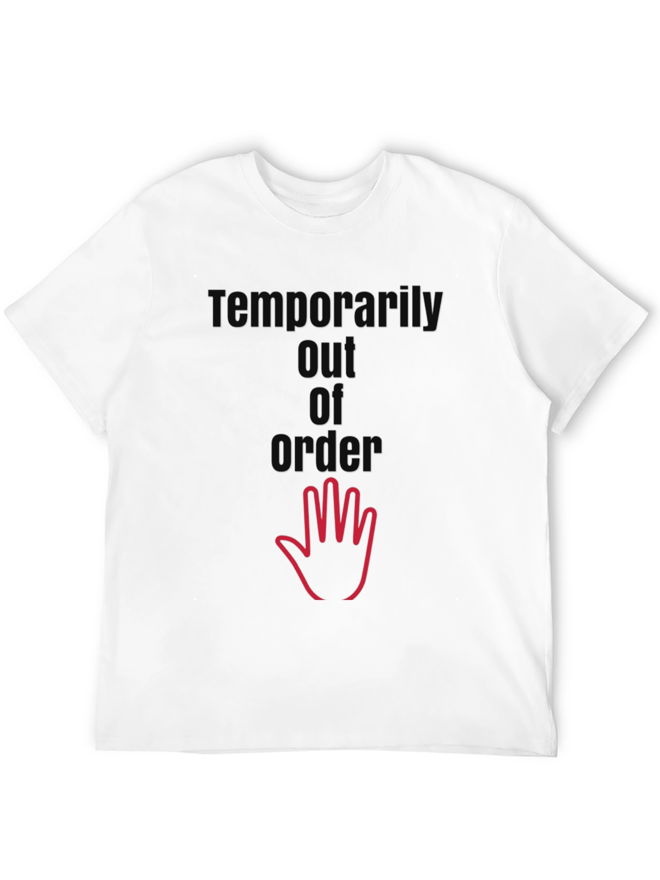 Temporarily Out of Order T-Shirt - Black