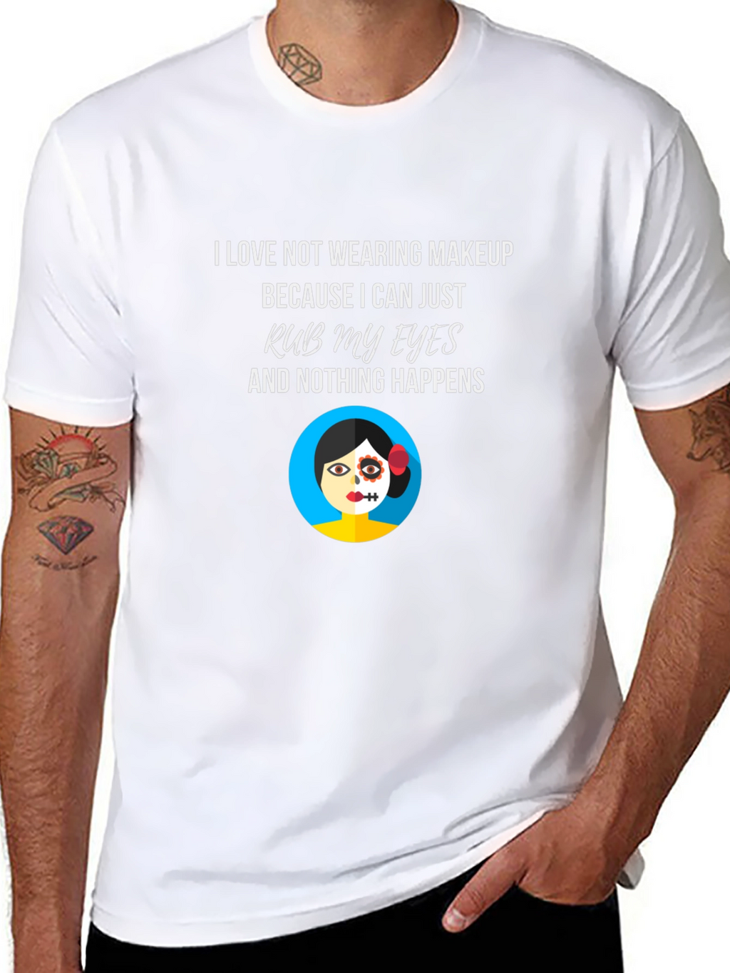 Makeup Free T-Shirt - Rub My Eyes No Smudge