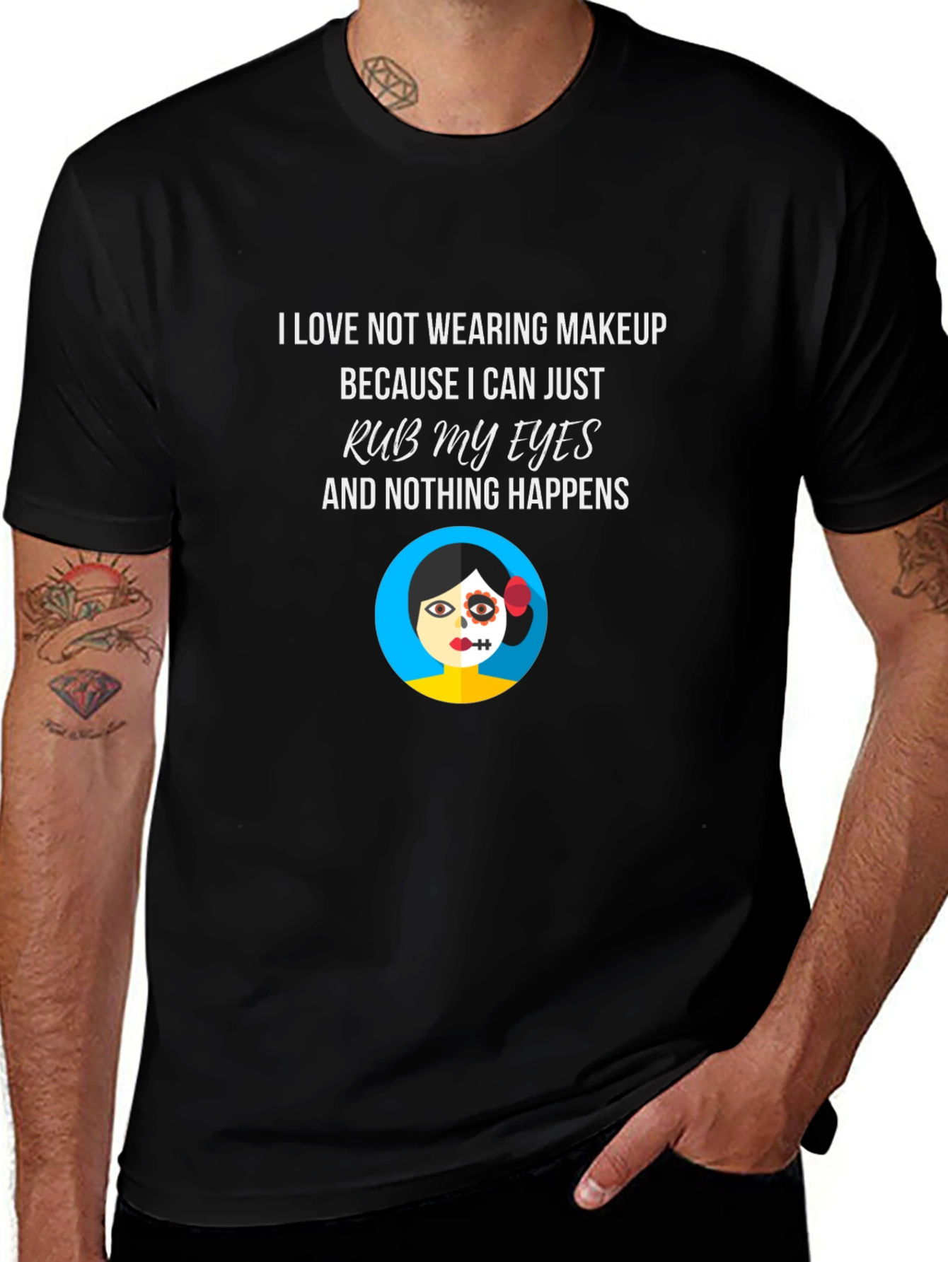 Makeup Free T-Shirt - Rub My Eyes No Smudge