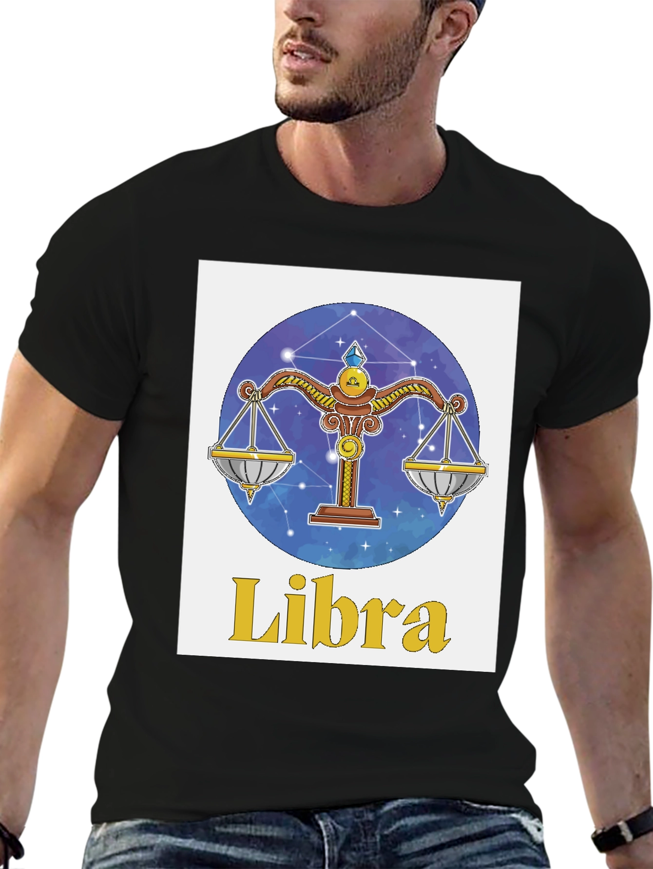 Libra Zodiac T-Shirt: Scales Sign Graphic Tee