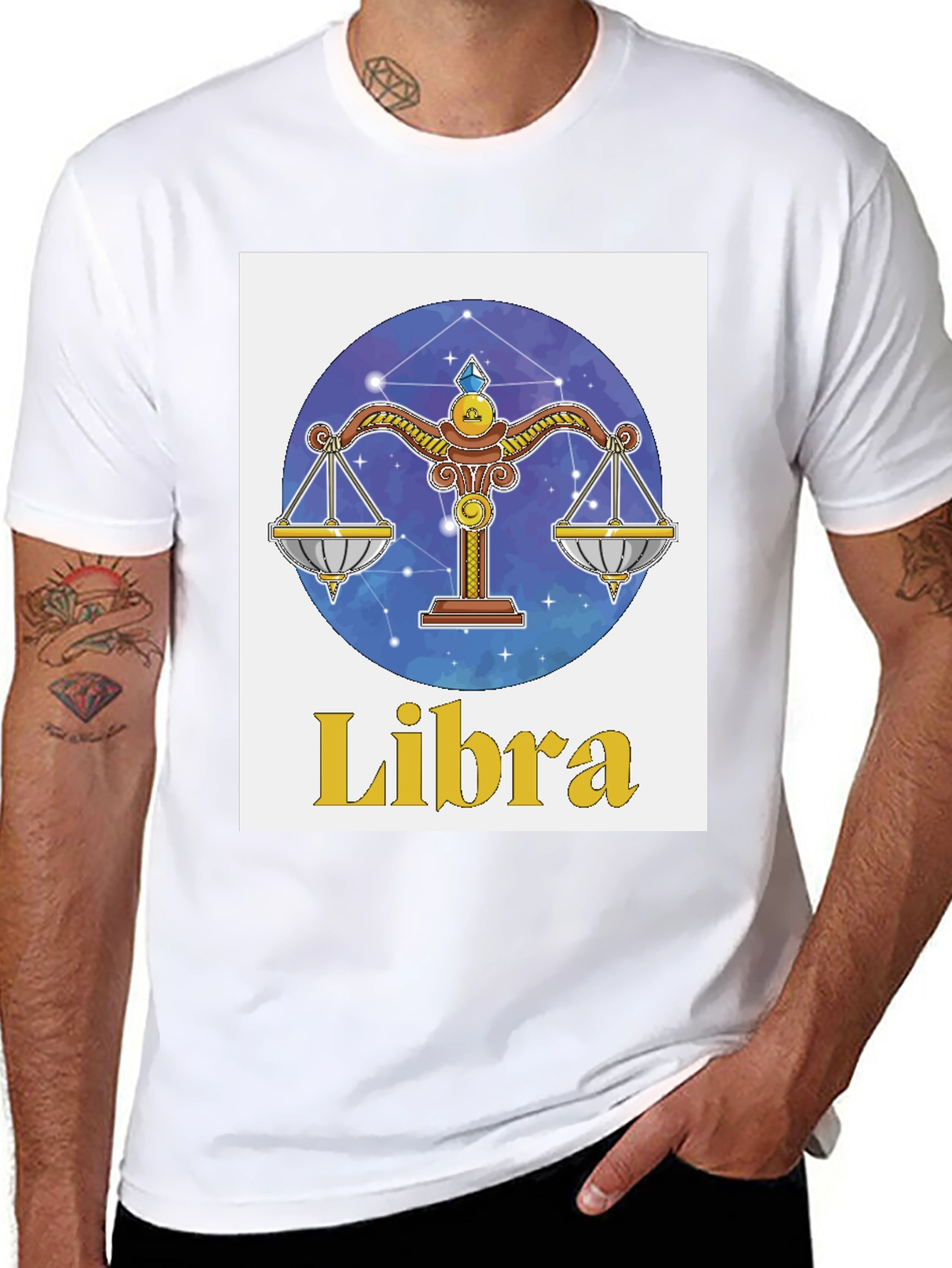 Libra Zodiac T-Shirt: Scales Sign Graphic Tee