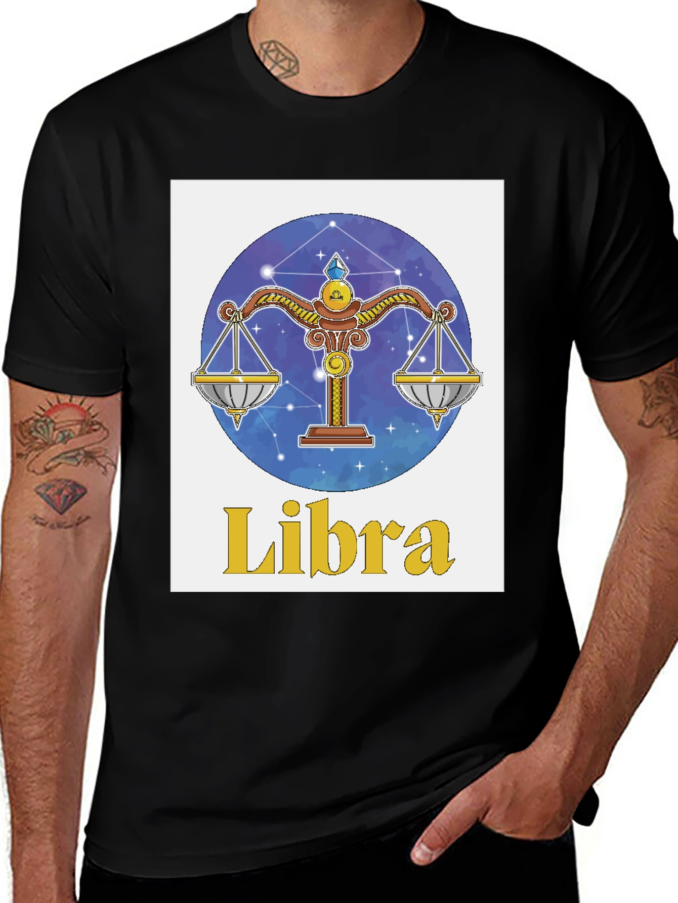 Libra Zodiac T-Shirt: Scales Sign Graphic Tee
