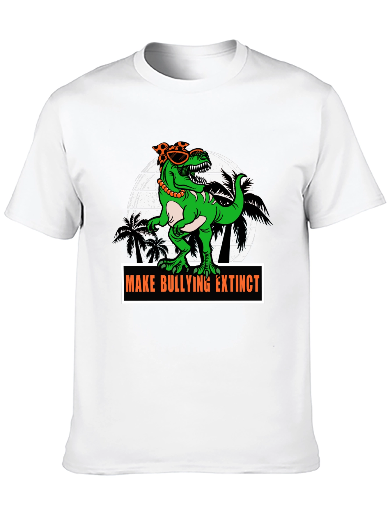 Dino Make Bullying Extinct Graphic T-Shirt