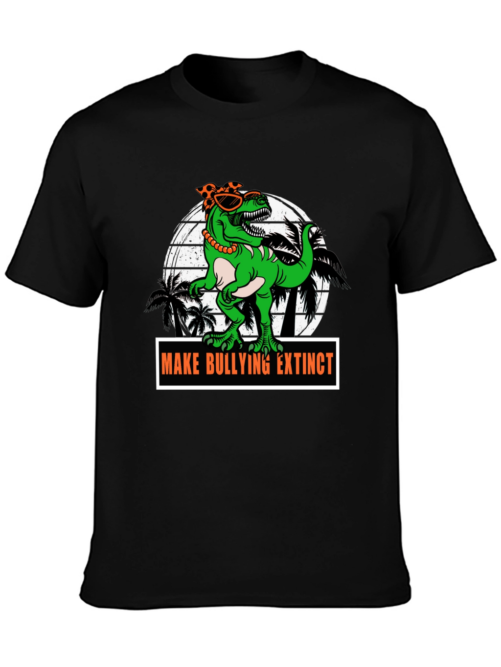 Dino Make Bullying Extinct Graphic T-Shirt