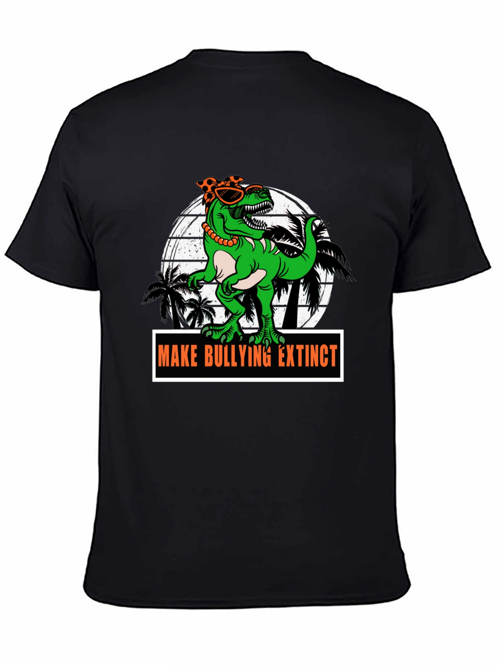 Dino Make Bullying Extinct Graphic T-Shirt