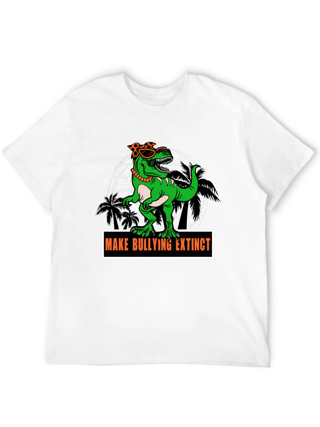 Dino Make Bullying Extinct Graphic T-Shirt