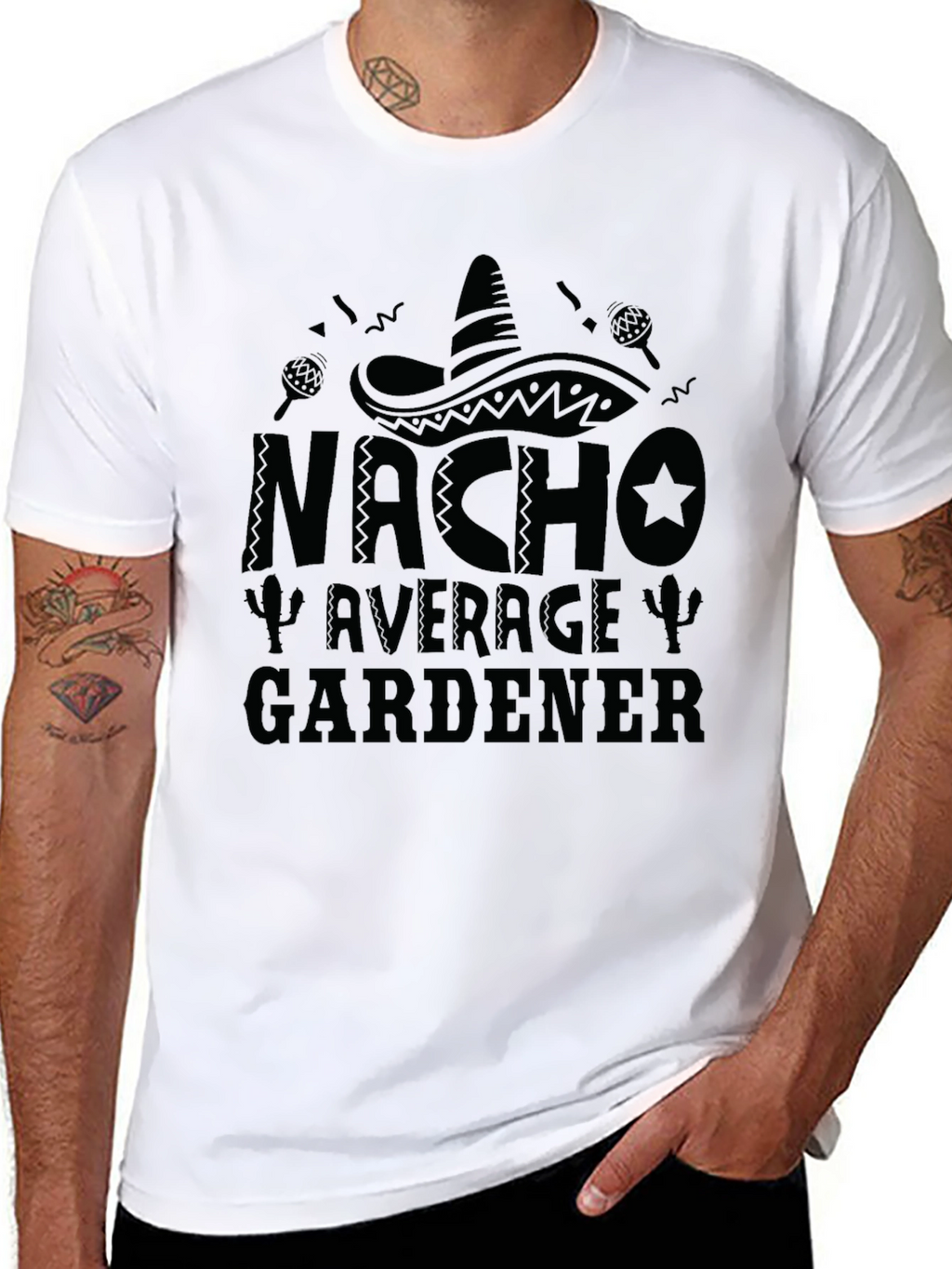 Nacho Average Gardener Black T-Shirt