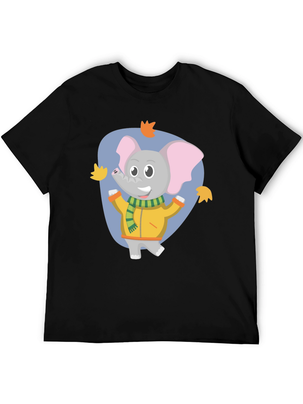 Cute Elephant Fall Cartoon T-Shirt