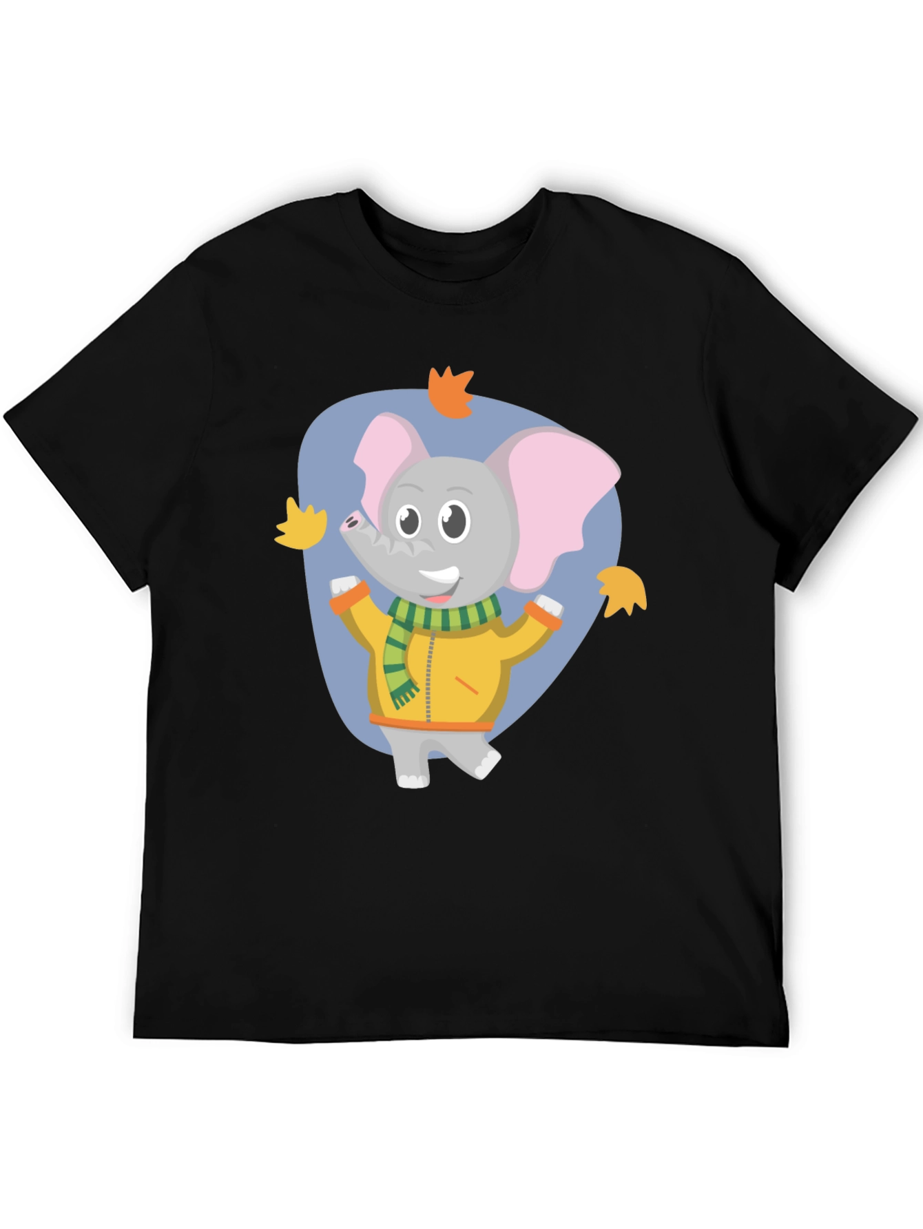 Cute Elephant Fall Cartoon T-Shirt
