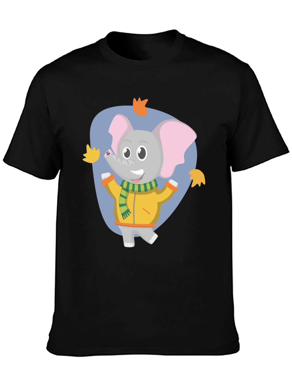 Cute Elephant Fall Cartoon T-Shirt