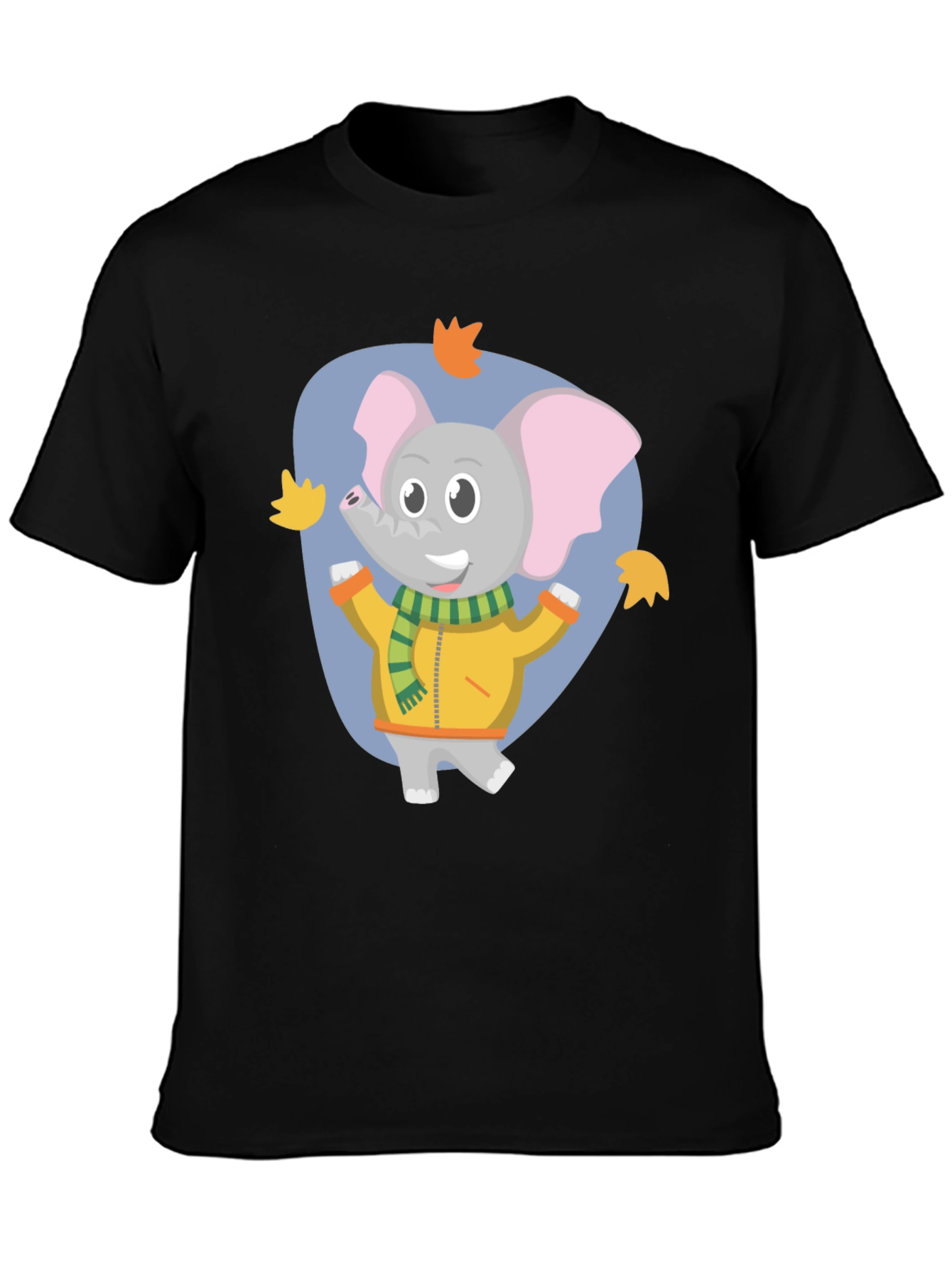 Cute Elephant Fall Cartoon T-Shirt
