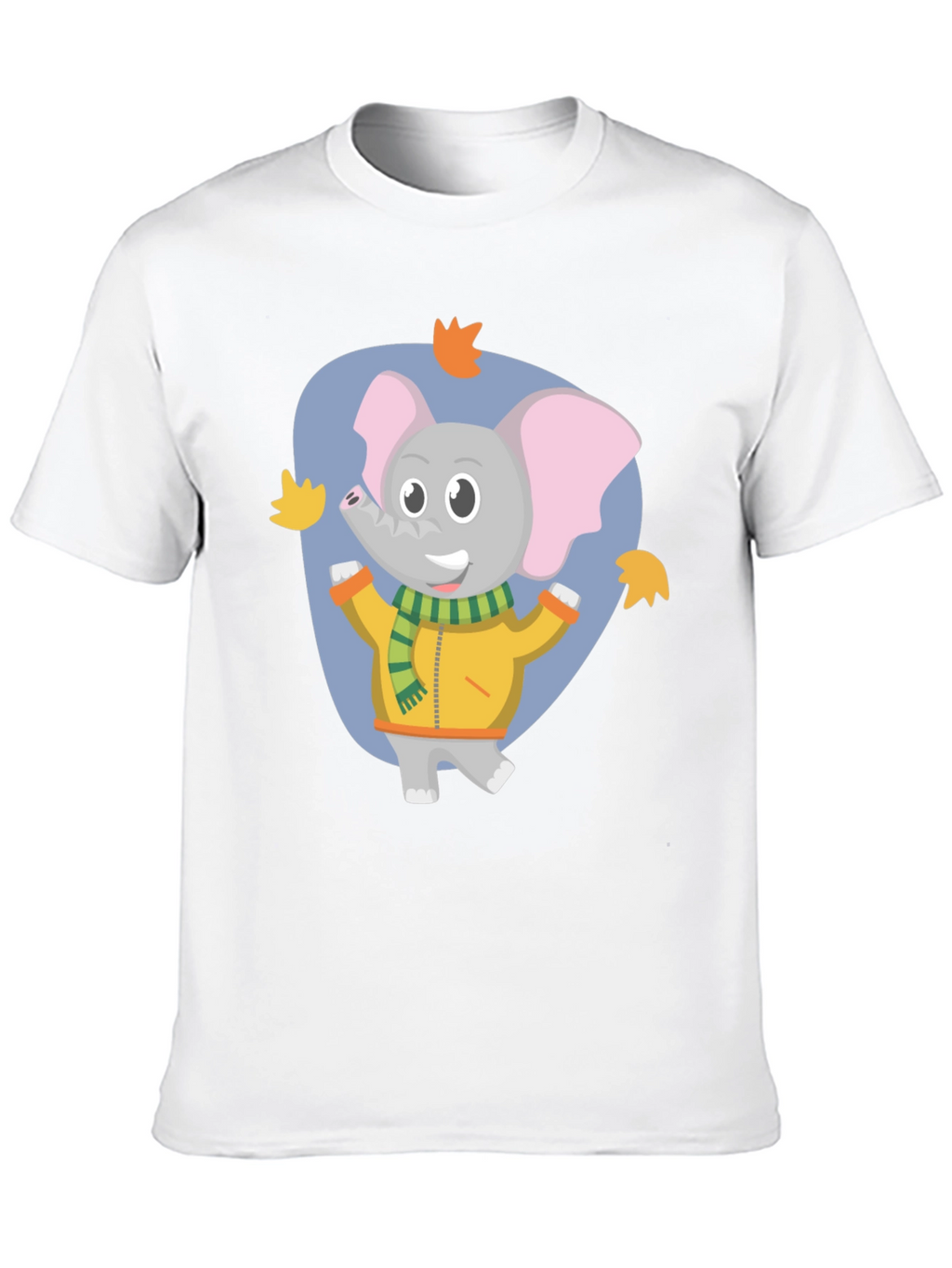 Cute Elephant Fall Cartoon T-Shirt