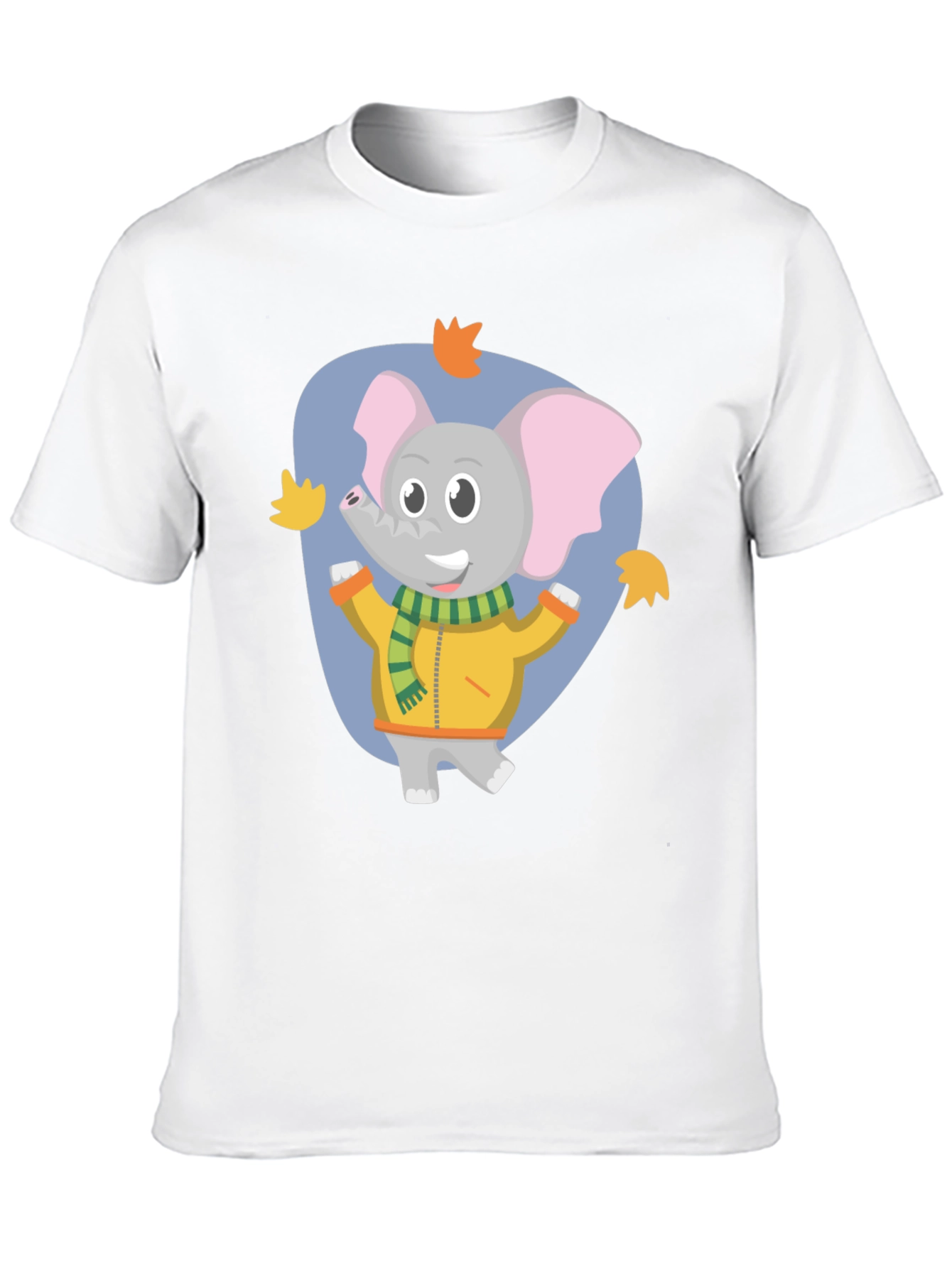 Cute Elephant Fall Cartoon T-Shirt