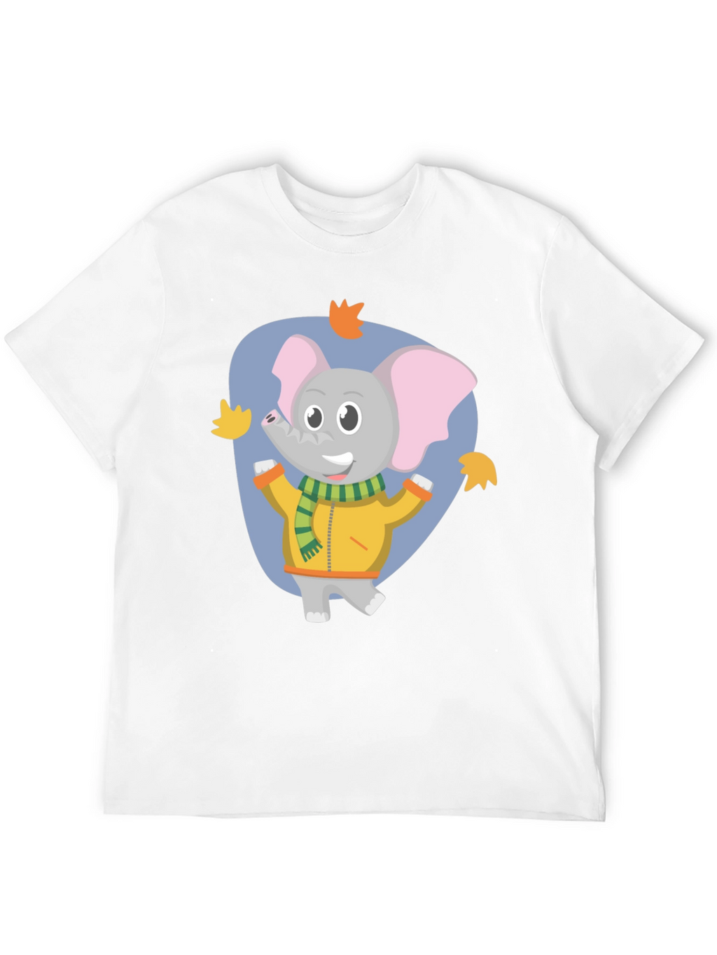 Cute Elephant Fall Cartoon T-Shirt