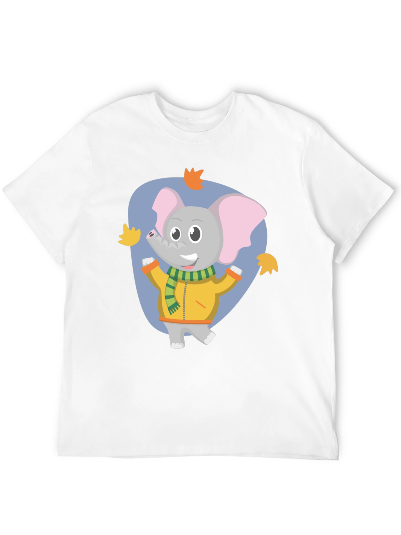 Cute Elephant Fall Cartoon T-Shirt