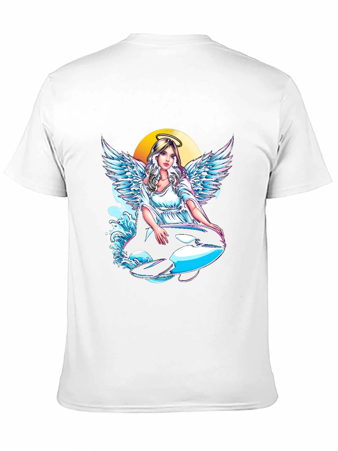 Angel Orca Black Graphic T-Shirt