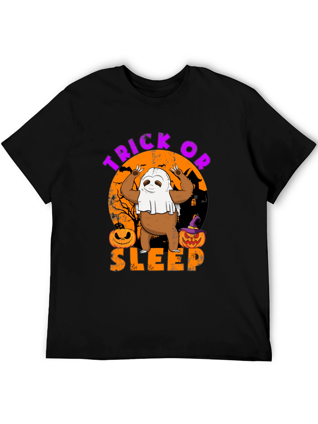 Trick or Sleep Halloween Sloth T-Shirt