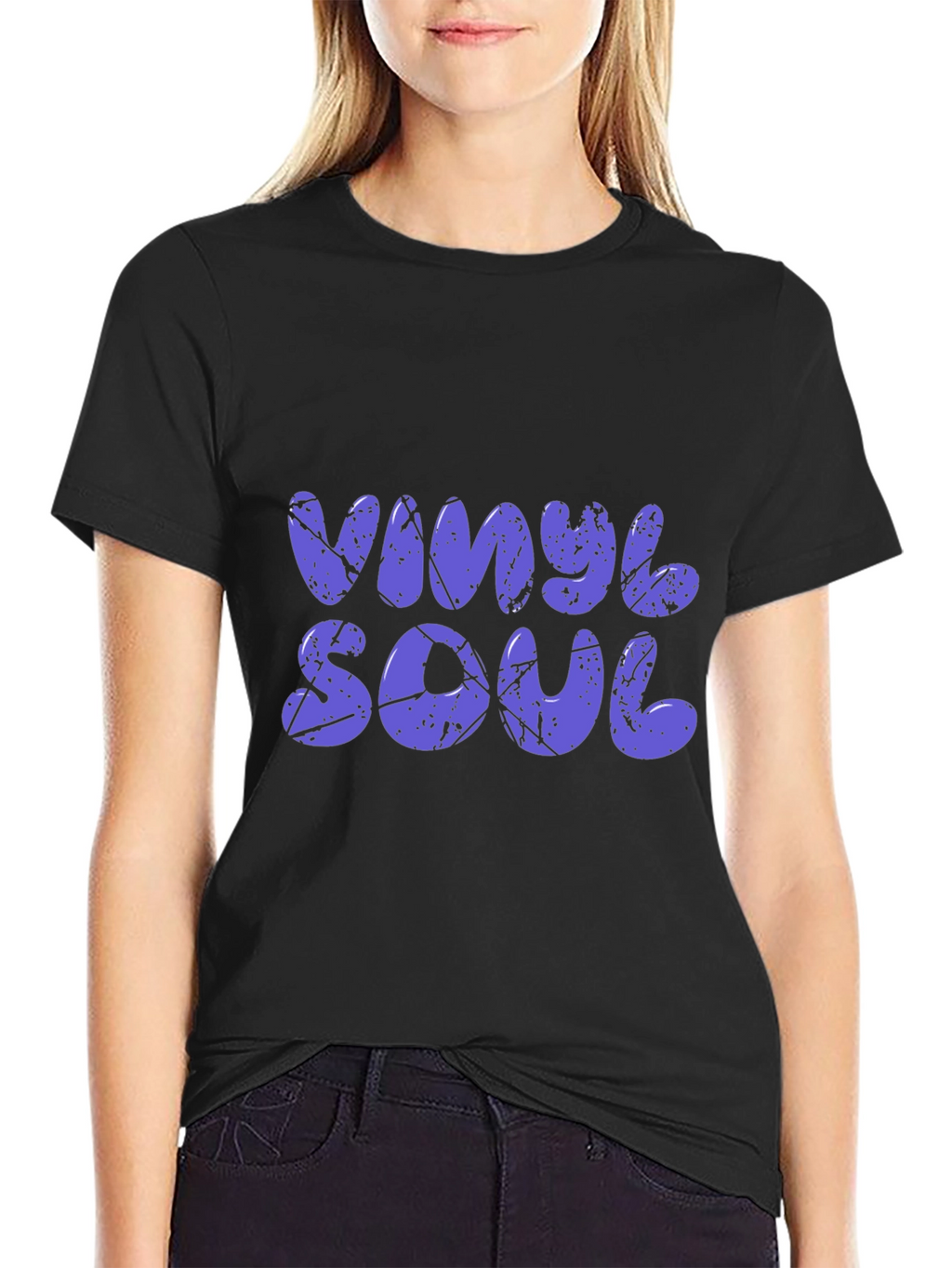 Vinyl Soul Graphic Black T-Shirt