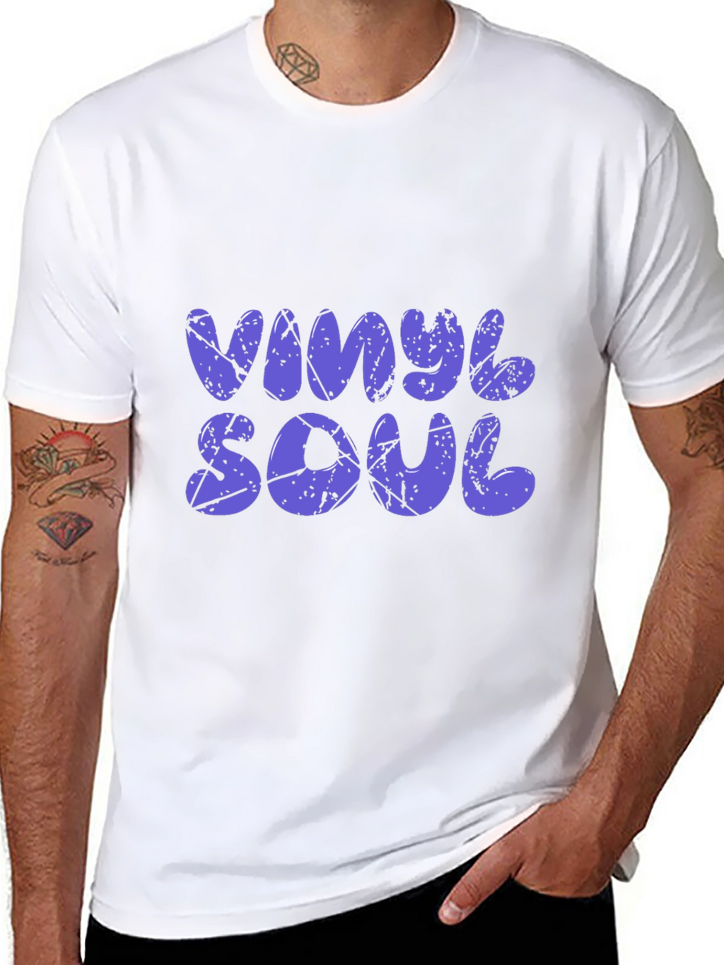 Vinyl Soul Graphic Black T-Shirt