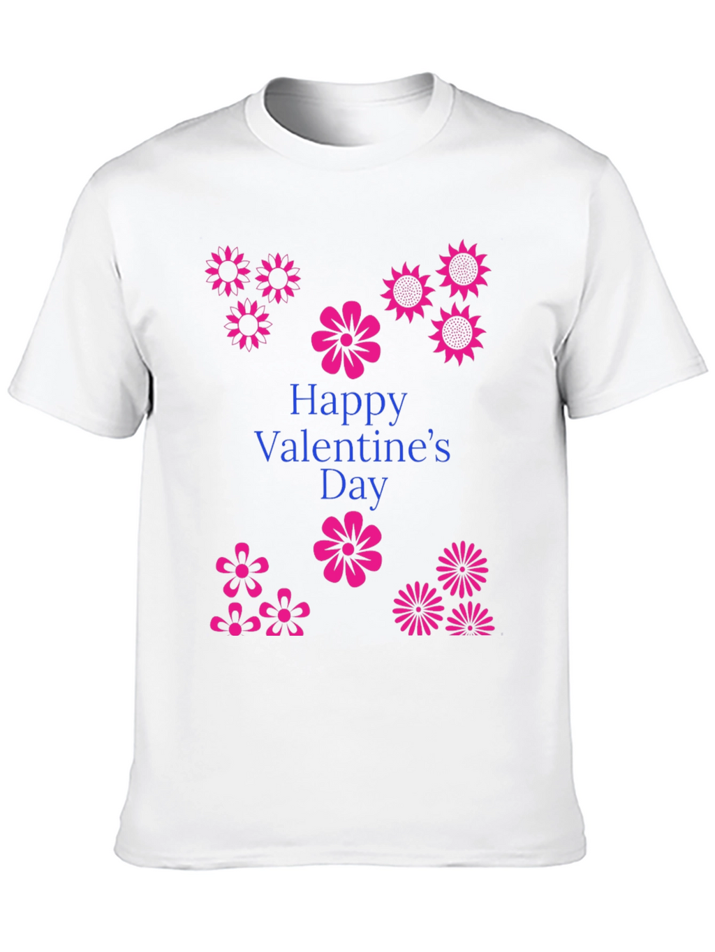 Floral Valentines Day T-Shirt - Trendy Graphic Tee