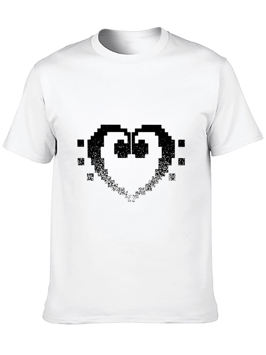 Pixel Heart Black T-Shirt