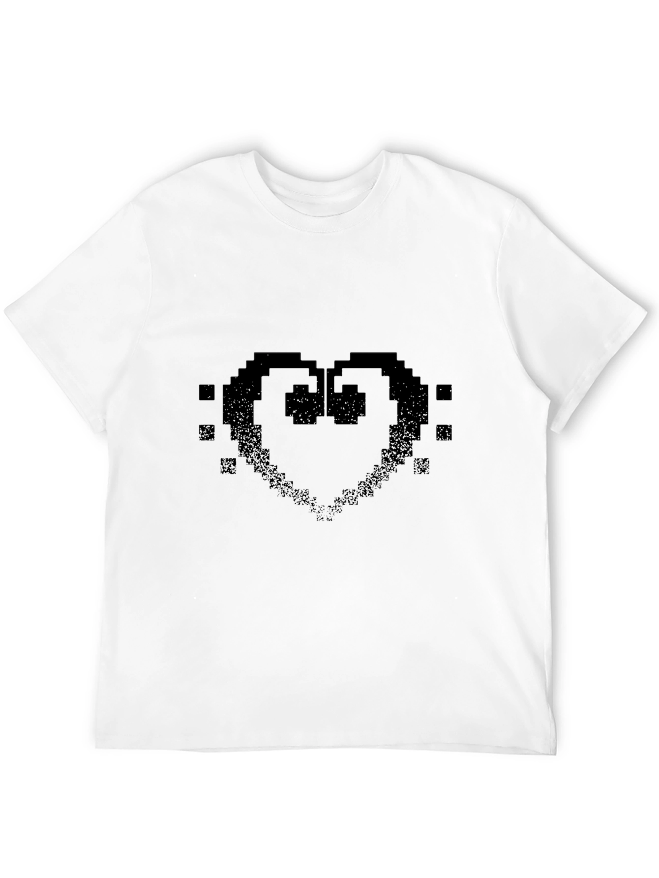 Pixel Heart Black T-Shirt