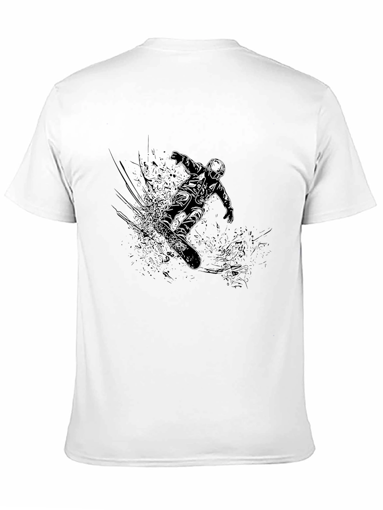 Black Snowboarder Graphic Tee