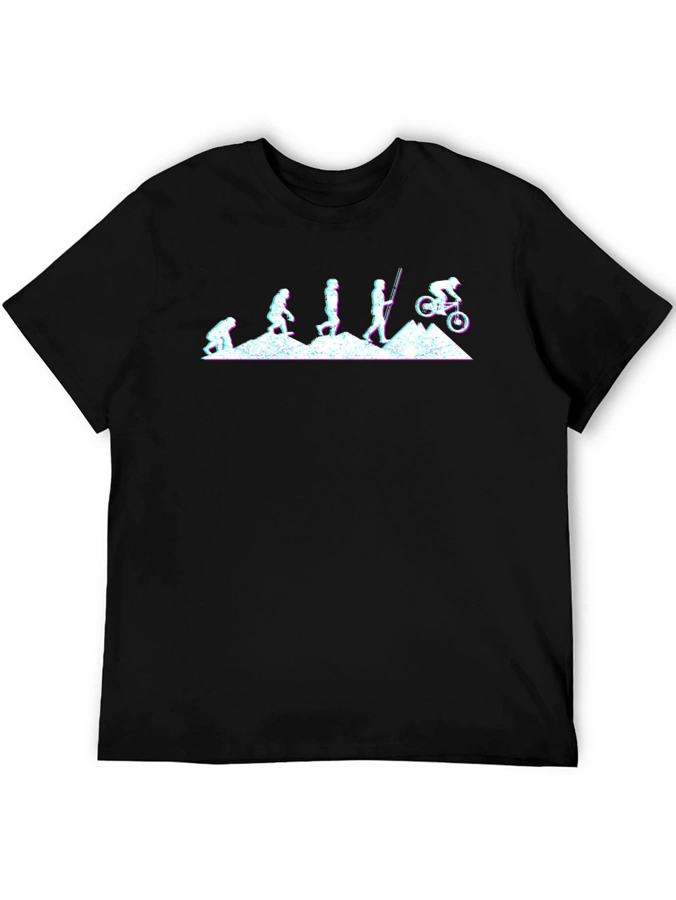 Evolution of Mountain Biking Graphic T-Shirt